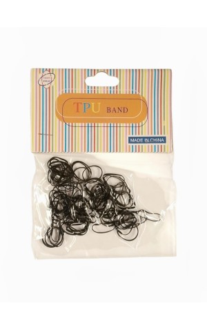 24) ELASTICO DE SILICONE PRETO DZ/12