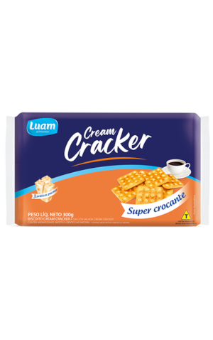 00) LUAN LAMINADO CREAM CRACKER 300G CX/12