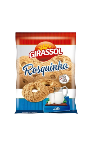 00) GIRASSOL ROSQUINHA LEITE 250G CX/22