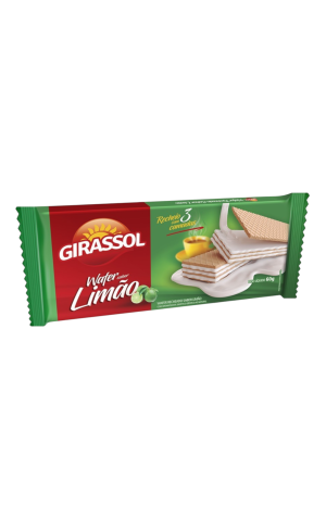 00) GIRASSOL WAFER LIMAO 60G CX/50