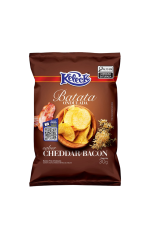 00) KELECK BATATA 30G CHEDDAR E BACON CX/14